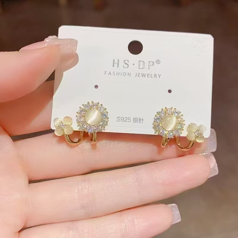 Assorted Elegant Earrings Collection, Multi Style Sparkling Statement Earrings for Women