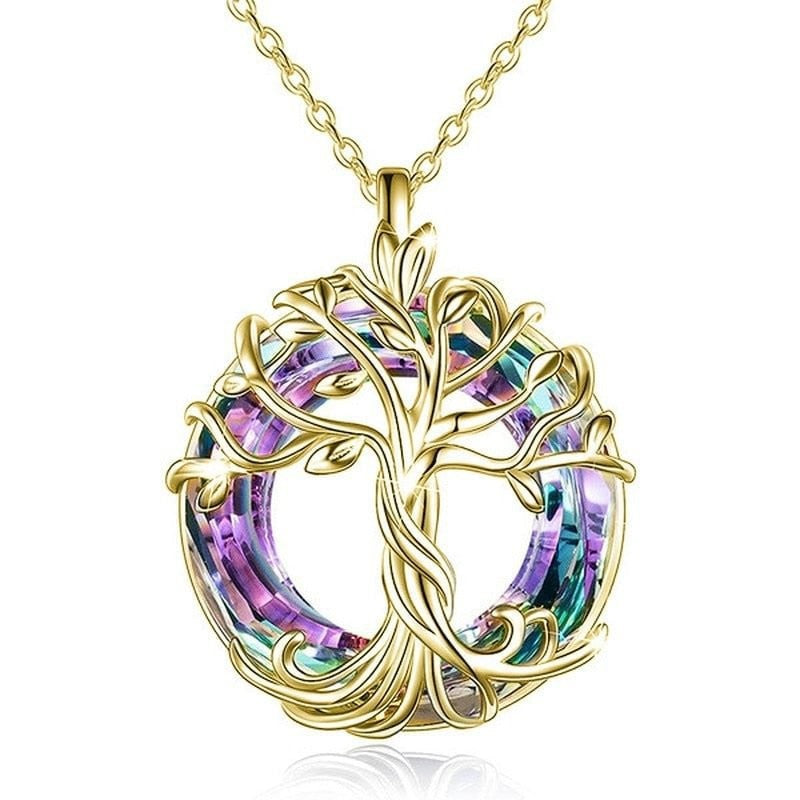 S925 &amp; 14K Gold‑Plated Tree Of Life Necklace, Perfect Gift Choice For Family And Friends