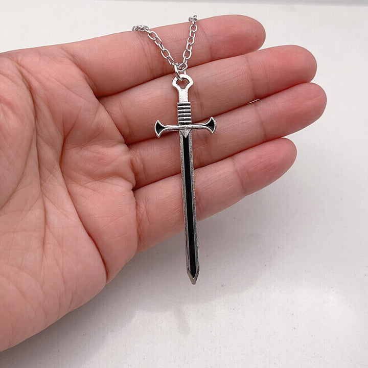 S925 Sword‑Through‑Heart Couple Collarbone Necklaces, Perfect Gift Choice For Couples