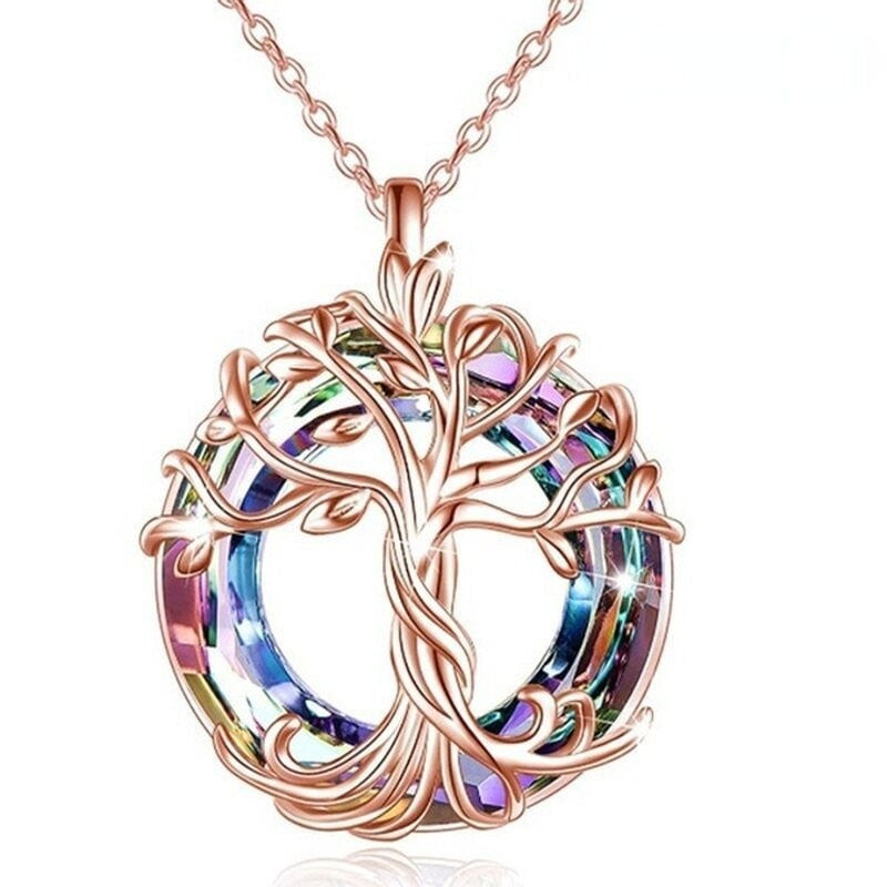 S925 &amp; 14K Gold‑Plated Tree Of Life Necklace, Perfect Gift Choice For Family And Friends