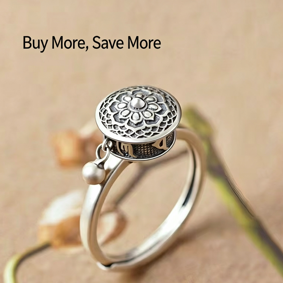 Rotatable Fidget Open Rings, Sunflower Star Moon Diamond Anxiety Relief Rings