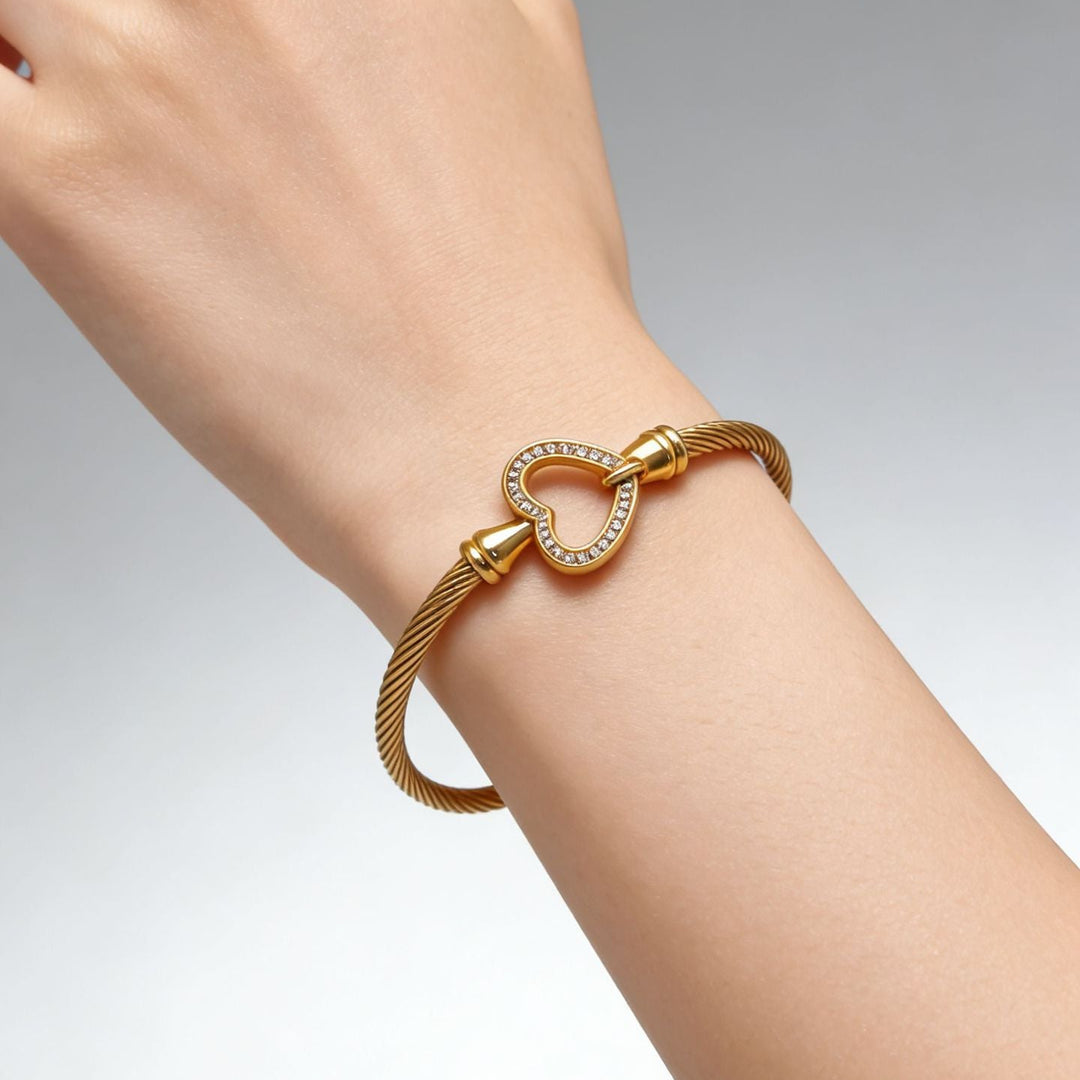 Twisted Cable Wire Bangle Bracelet, Great for Birthday, Christmas Gift &amp; Everyday Wear for Women