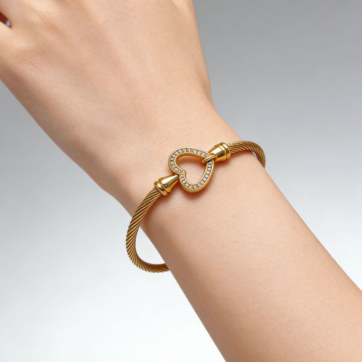 Twisted Cable Wire Bangle Bracelet, Great for Birthday, Christmas Gift &amp; Everyday Wear for Women