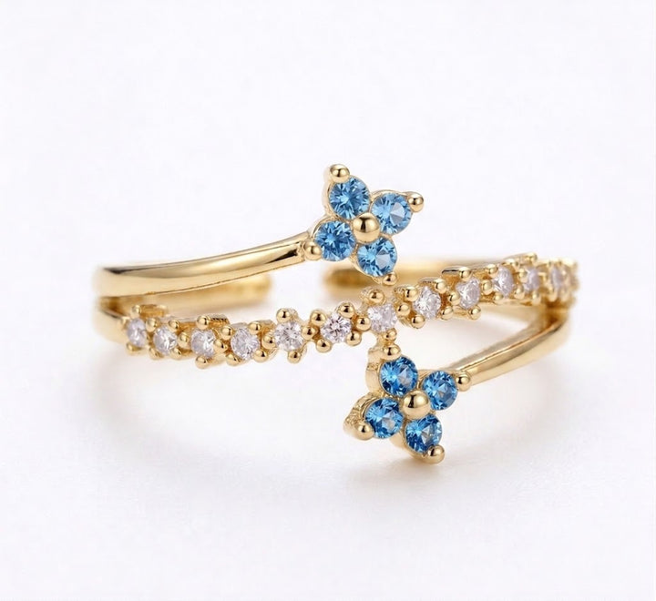 Assorted Stackable Floral &amp; Bow Statement Rings, Open Adjustable Multi Style Rings for Women
