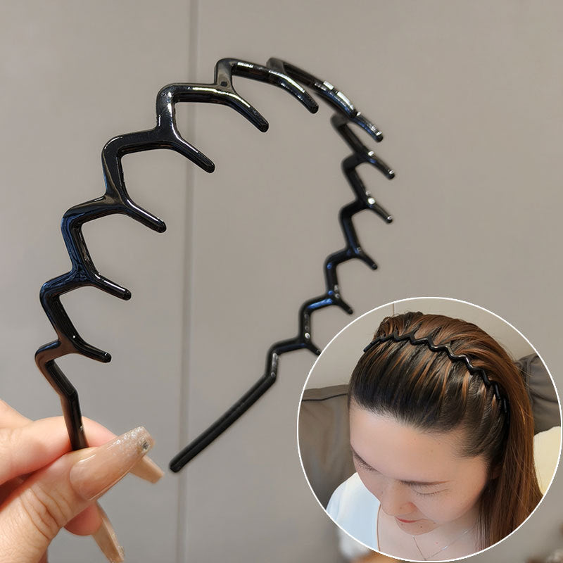 Minimalist Hair Barrettes Set, Large Wave Wire & Non-Slip Banana Claw Hair Clips