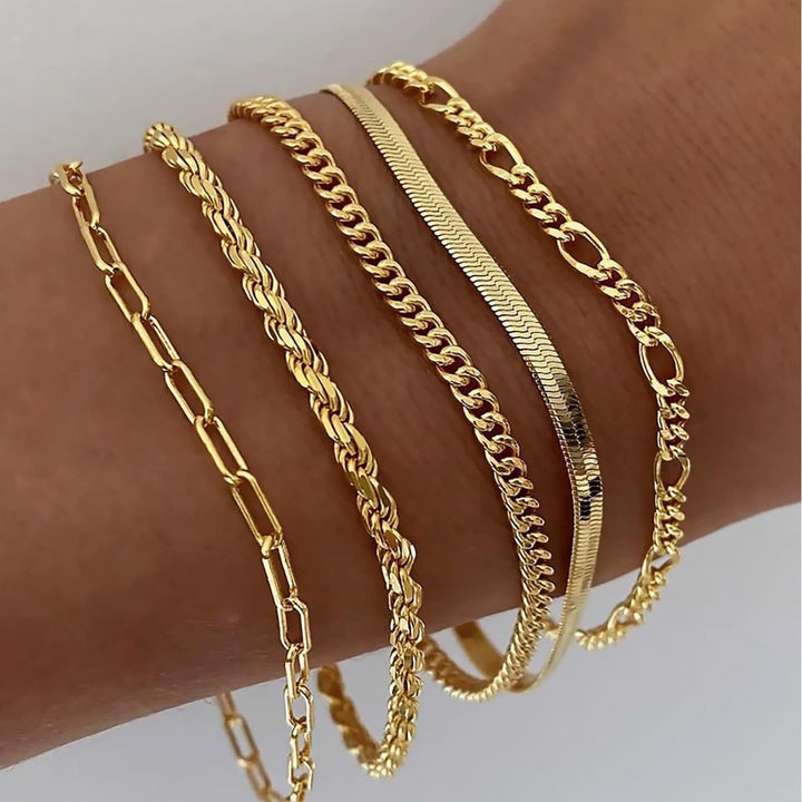 Stackable Chain Bracelet Set, Perfect for Birthday, Christmas Gift &amp; Daily Wear for Women