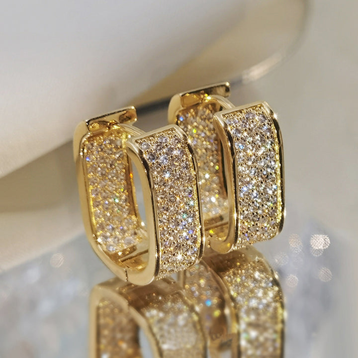 S925 &amp; 14K Gold‑Tone Diamond Hoop Earrings Collection, Multiple Styles