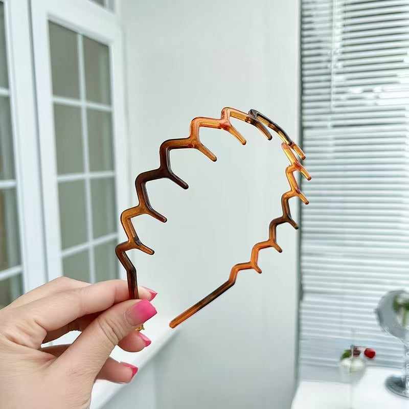 Minimalist Hair Barrettes Set, Large Wave Wire & Non-Slip Banana Claw Hair Clips