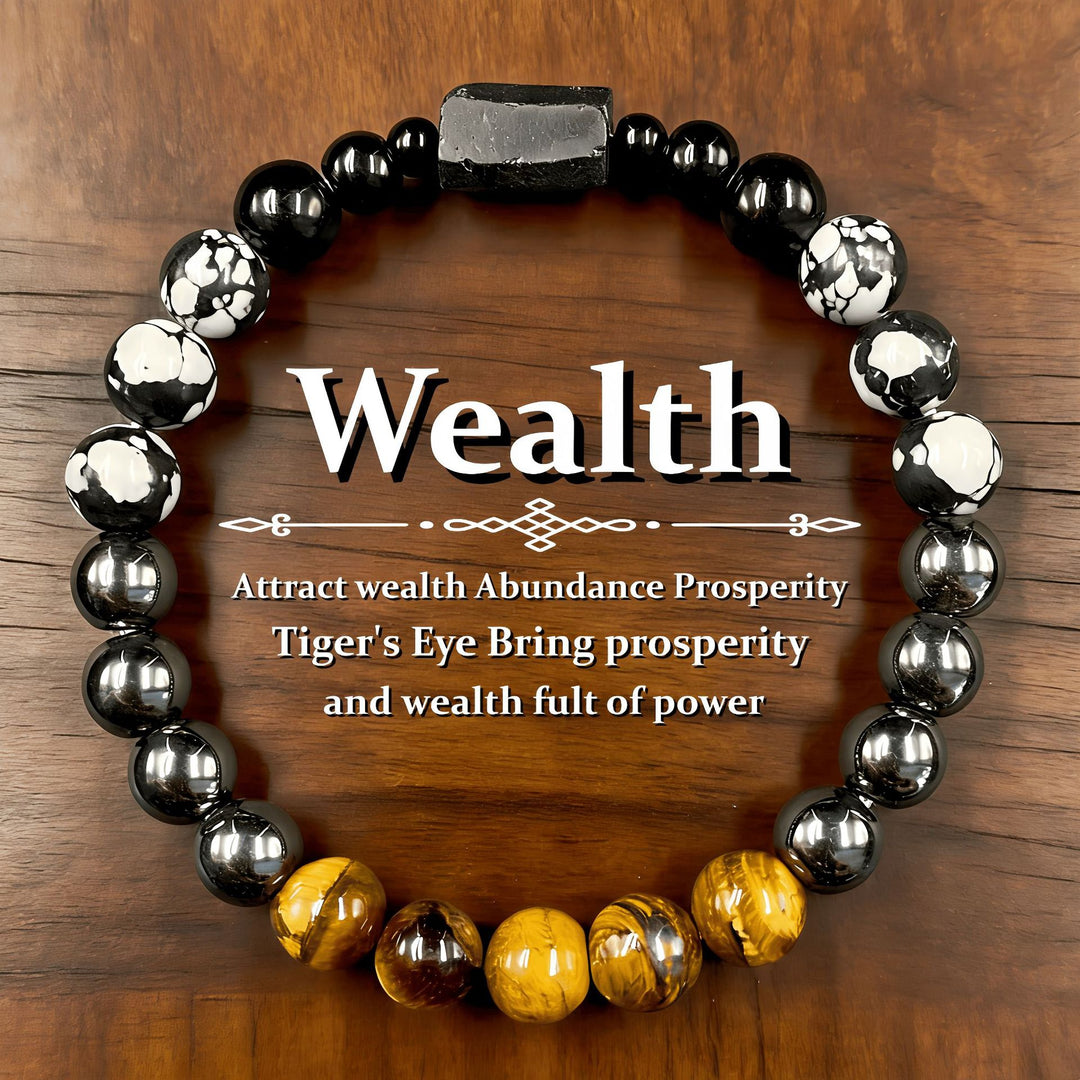 Healing Crystal Beaded Bracelet for Men Women, Perfect Daily Spiritual Gift
