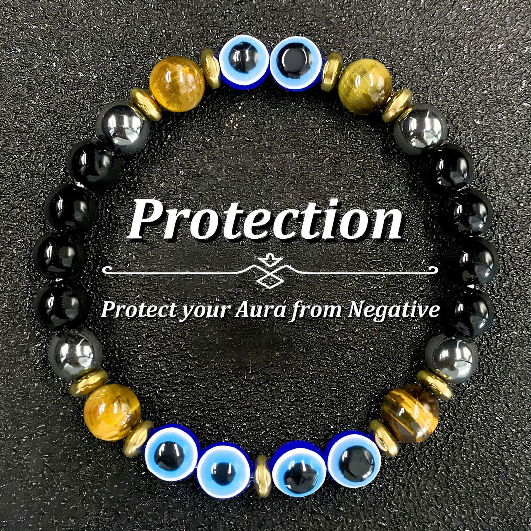 Healing Crystal Beaded Bracelet for Men Women, Perfect Daily Spiritual Gift