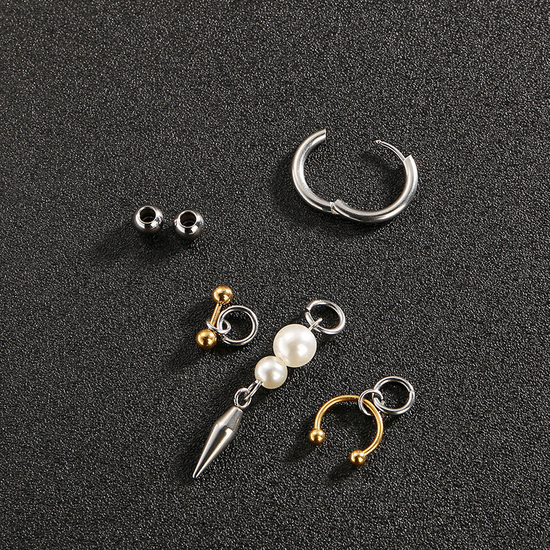 Single‑Sold Spike Pearl Tassel Drop Earrings Earring, Great for Gifting &amp; Daily Wear