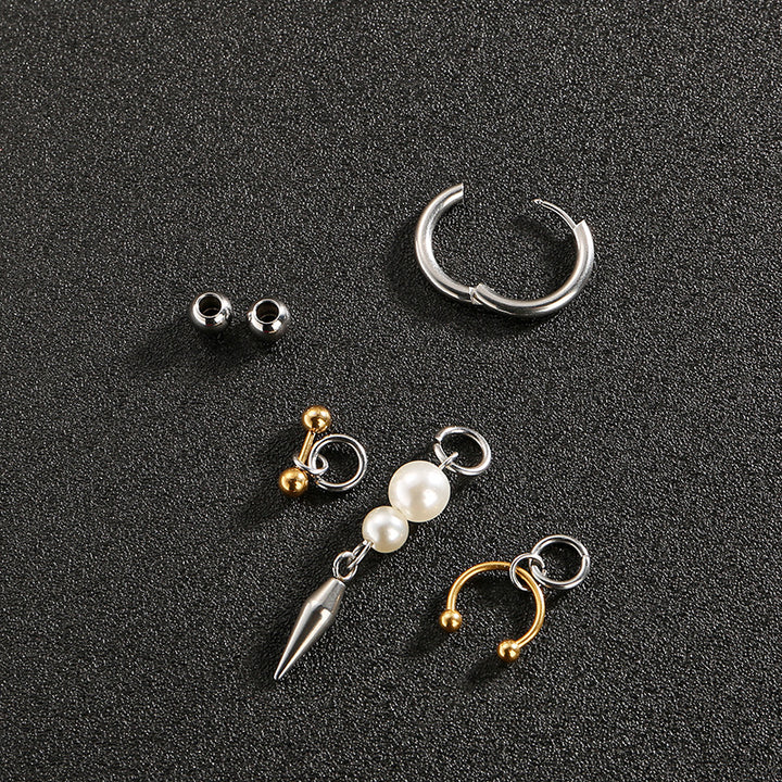 Single‑Sold Spike Pearl Tassel Drop Earrings Earring, Great for Gifting &amp; Daily Wear