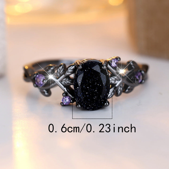 Vine Leaf Couple Ring Set, Gothic Forest Floral Matching His & Hers Promise Wedding Bands