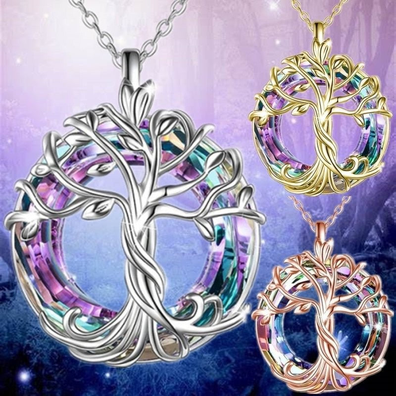 S925 &amp; 14K Gold‑Plated Tree Of Life Necklace, Perfect Gift Choice For Family And Friends