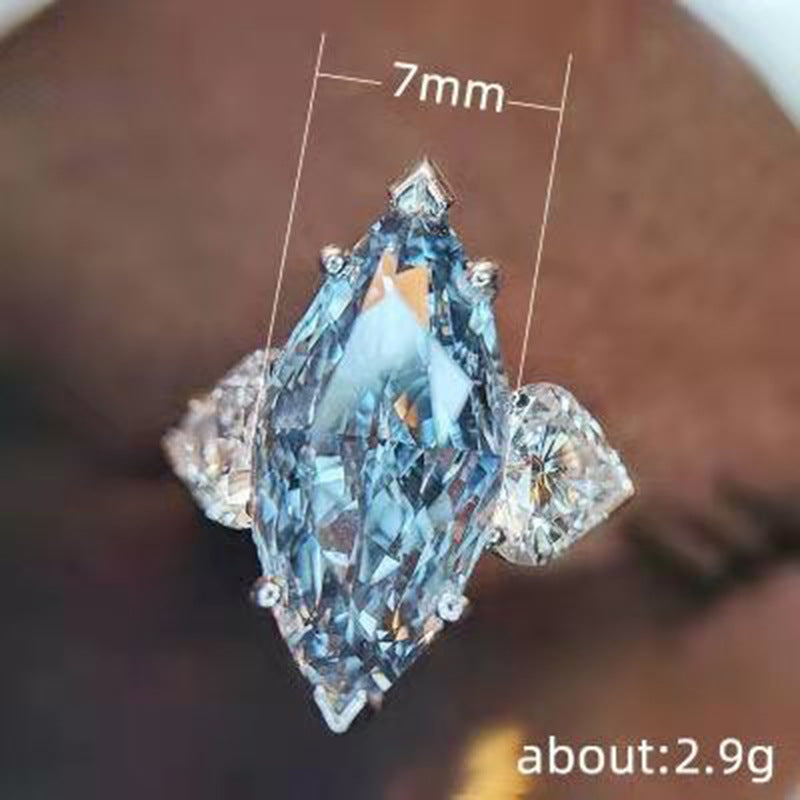 Marquise Butterfly Cluster Pave Diamond Statement Ring, Dainty Nature Inspired Butterfly Promise Ring