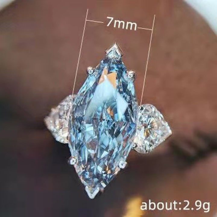 Marquise Butterfly Cluster Pave Diamond Statement Ring, Dainty Nature Inspired Butterfly Promise Ring