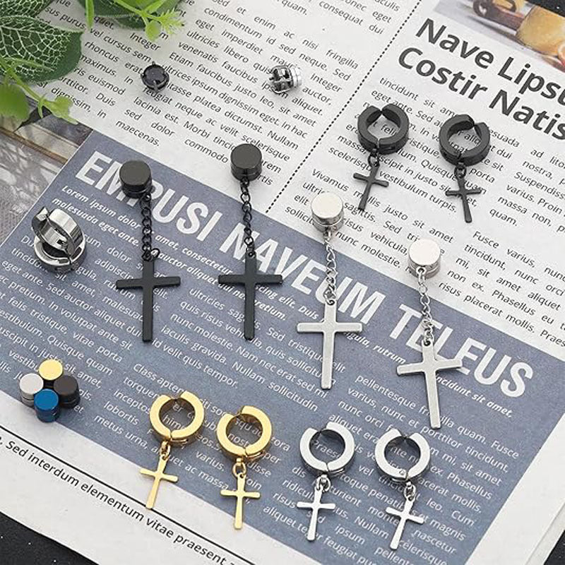 15 Pairs Mixed‑Style No‑Piercing Magnetic Ear Clips Set, Multi‑Color & Multi‑Design Pack For Men & Women