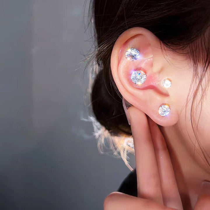 S925 No‑Pierce Magnetic Stud Earrings, Great for Birthday, Christmas Gift &amp; Daily Wear