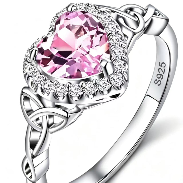 Vintage Openwork Diamond-Set Promise Ring, Heart‑Cut Diamond Halo Women’s Ring