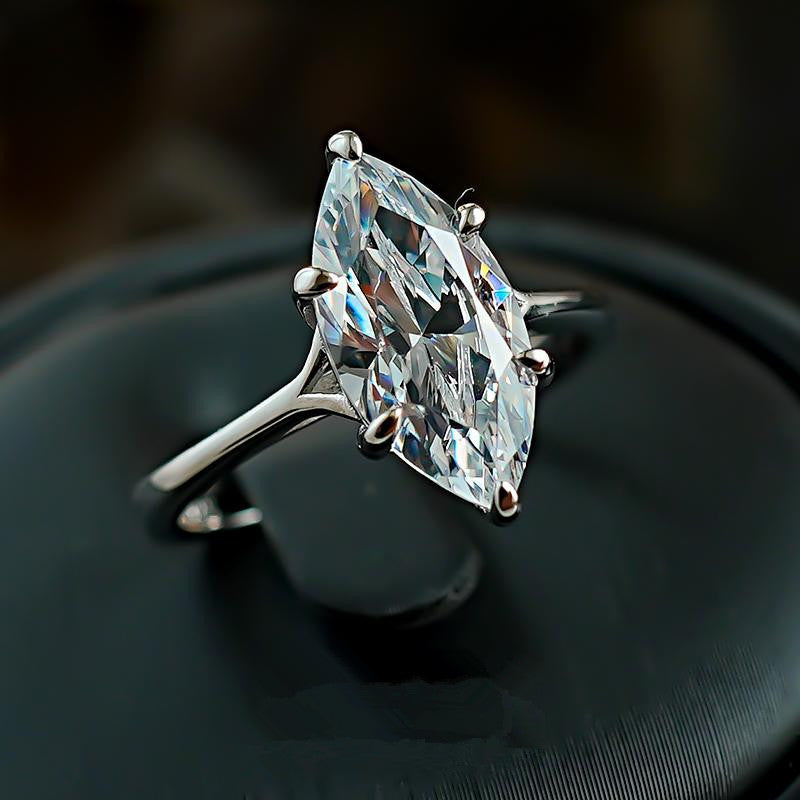 Marquise‑Cut Diamond Solitaire Ring, Elegant Gift Choice For Special Occasions