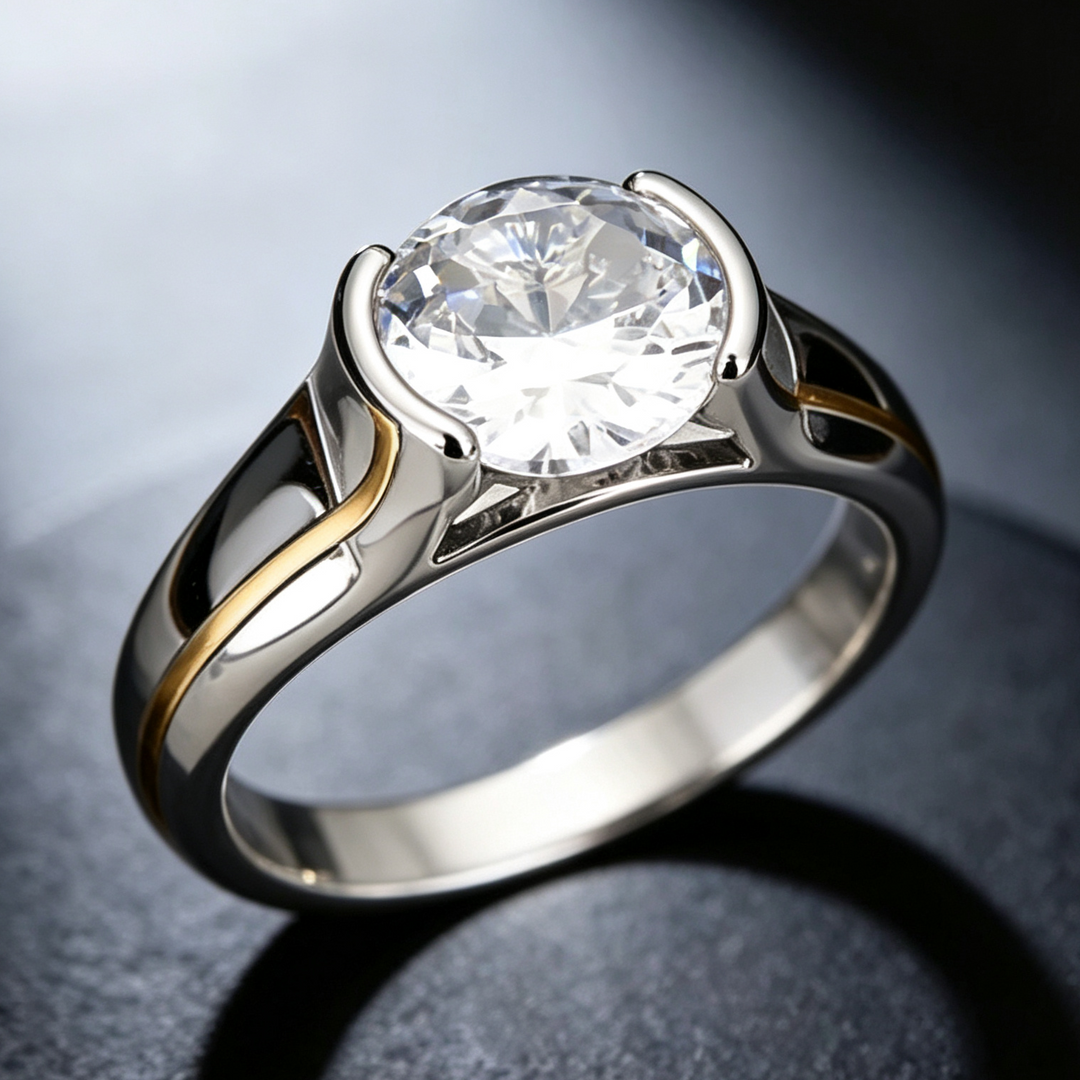 Minimalist Solitaire Ring Collection, Classic Oval &amp; Round Cut Sparkling Rings for Women &amp; Men