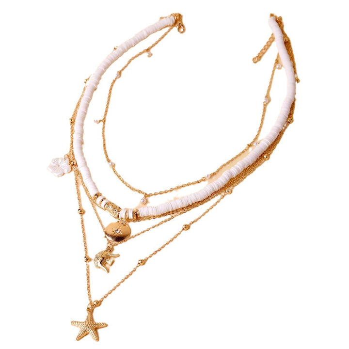 Boho Multi‑Layer Pendant Necklace For Women, Trendy, Distinctive Collarbone Chain