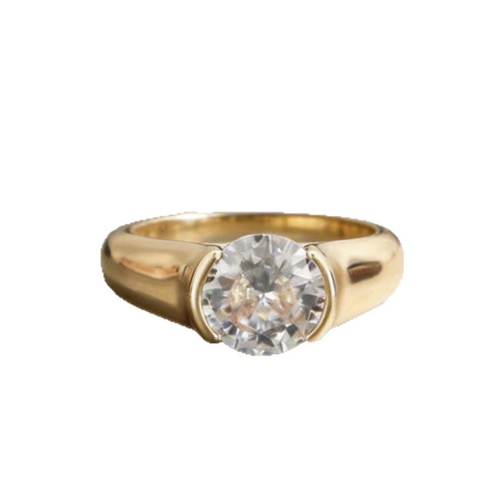 Minimalist Solitaire Ring Collection, Classic Oval &amp; Round Cut Sparkling Rings for Women &amp; Men