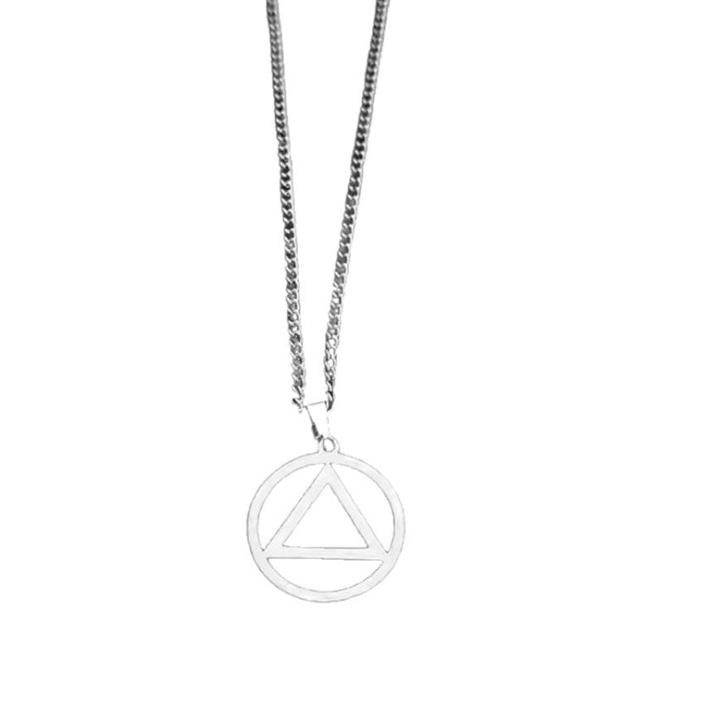 High-End Necklace Pendant Hip Hop Rock Stainless Steel Necklace Simple and Versatile Jewelry Clavicle Chain