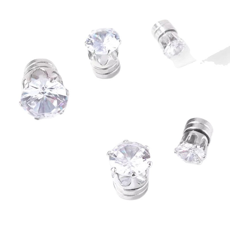 S925 No‑Pierce Magnetic Stud Earrings, Great for Birthday, Christmas Gift &amp; Daily Wear