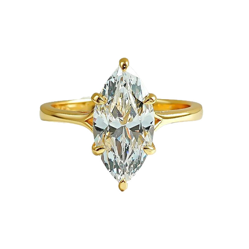Marquise‑Cut Diamond Solitaire Ring, Elegant Gift Choice For Special Occasions
