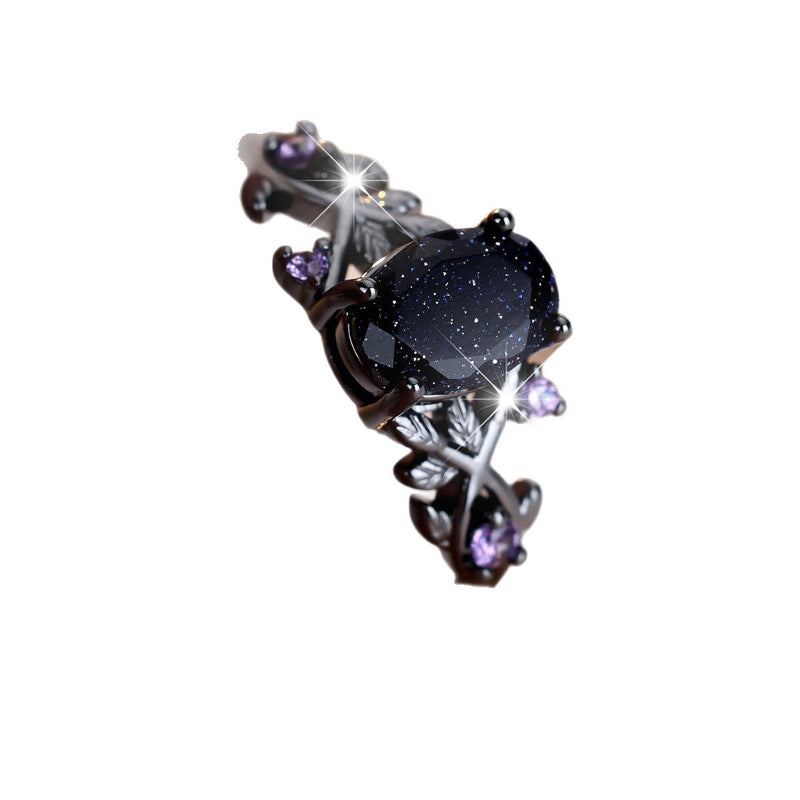 Vine Leaf Couple Ring Set, Gothic Forest Floral Matching His & Hers Promise Wedding Bands