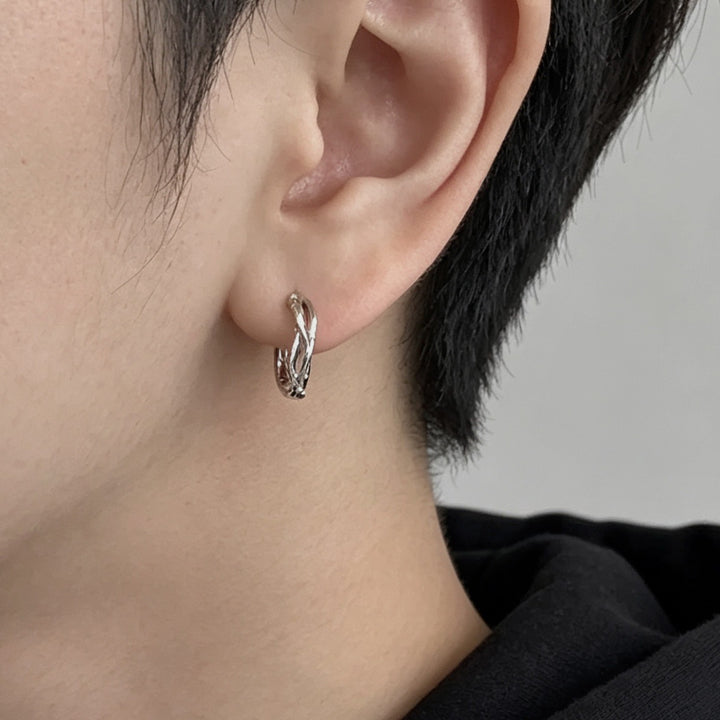 Multi‑Style Huggie Hoop Earrings, Textured Twisted Hoops for Daily Wear &amp; Gifting for Men &amp; Women