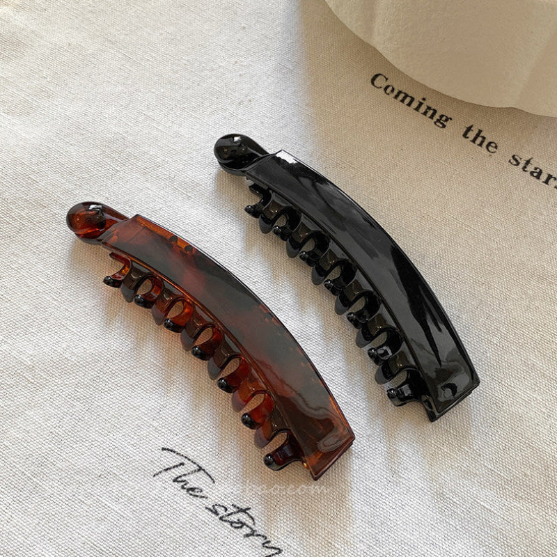 Minimalist Hair Barrettes Set, Large Wave Wire & Non-Slip Banana Claw Hair Clips