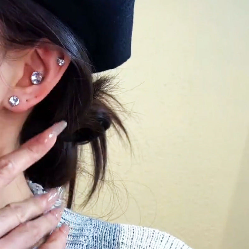 S925 No‑Pierce Magnetic Stud Earrings, Great for Birthday, Christmas Gift &amp; Daily Wear