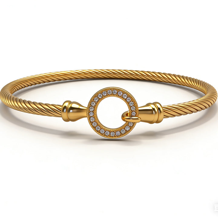 Twisted Cable Wire Bangle Bracelet, Great for Birthday, Christmas Gift &amp; Everyday Wear for Women