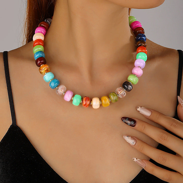 Dopamine-Induced Fashion Bohemian Style Necklace and Bracelet Set