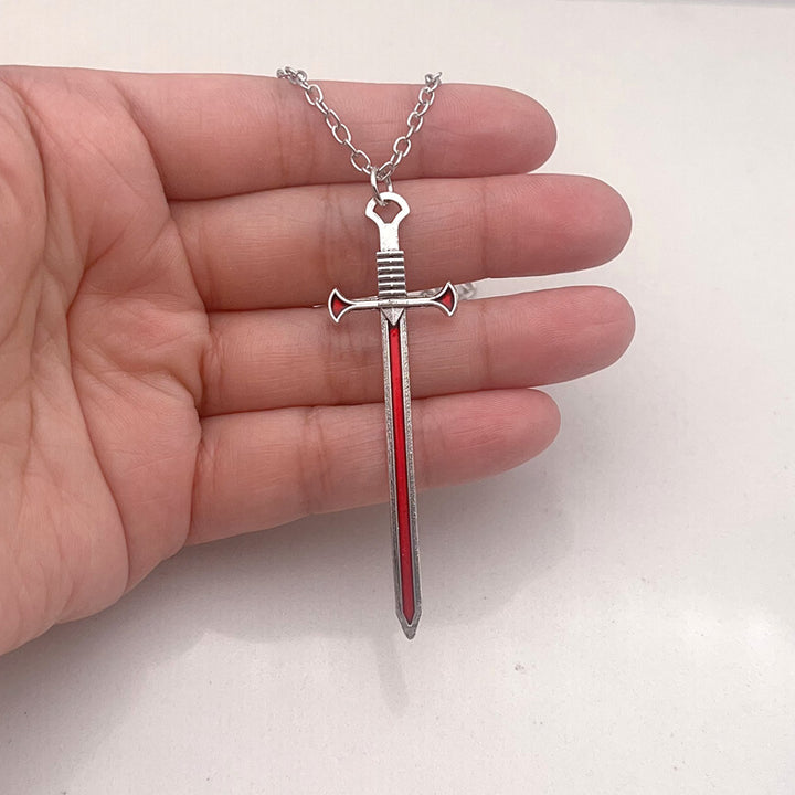 S925 Sword‑Through‑Heart Couple Collarbone Necklaces, Perfect Gift Choice For Couples