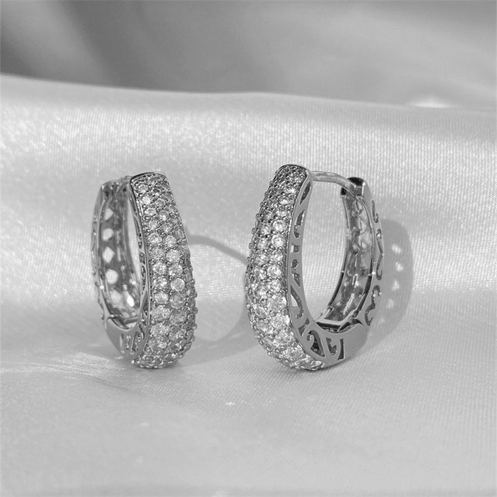 S925 &amp; 14K Gold‑Tone Diamond Hoop Earrings Collection, Multiple Styles