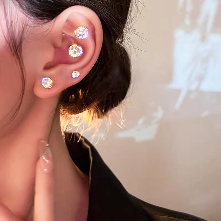 S925 No‑Pierce Magnetic Stud Earrings, Great for Birthday, Christmas Gift &amp; Daily Wear