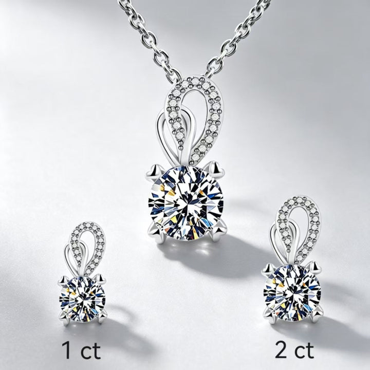 Elegant Twisted Round Diamond Pendant Necklace, Sophisticated Daily & Evening Statement Clavicle Chain