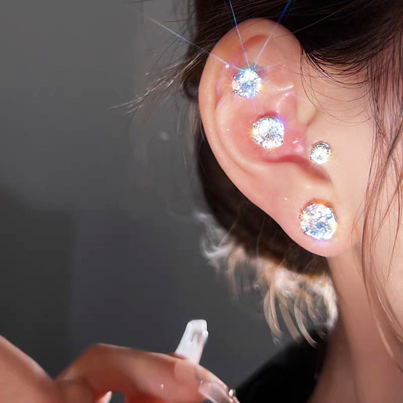 S925 No‑Pierce Magnetic Stud Earrings, Great for Birthday, Christmas Gift &amp; Daily Wear
