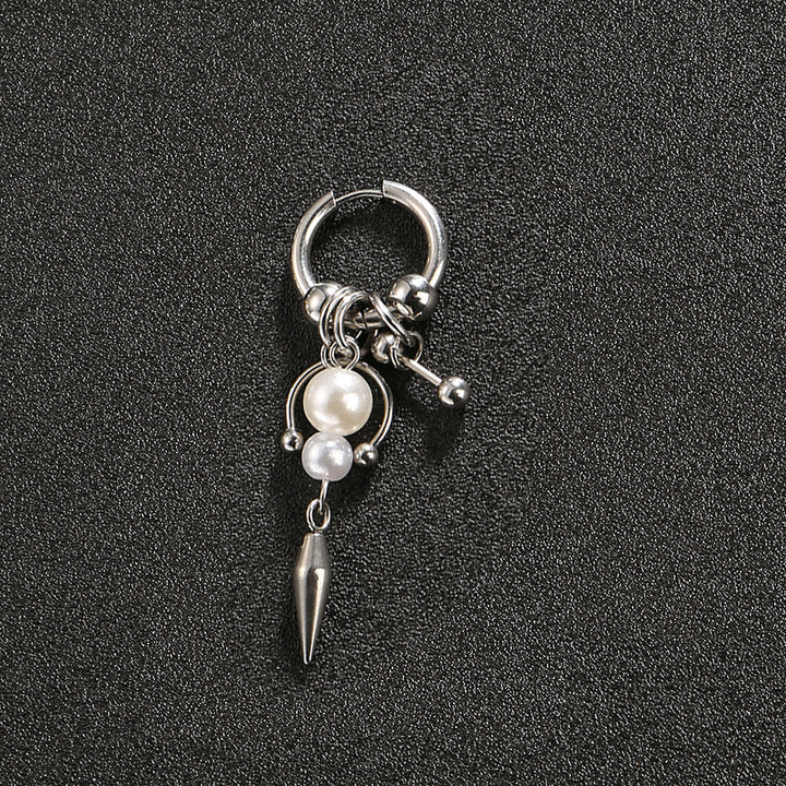 Single‑Sold Spike Pearl Tassel Drop Earrings Earring, Great for Gifting &amp; Daily Wear