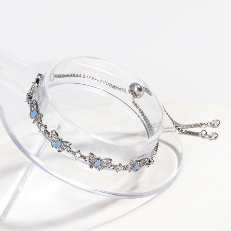 2 Tone Gold Silver Dainty Multi Butterfly Stackable Women Minimalist Coquette Wrist Jewelry