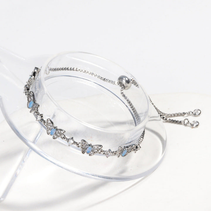 2 Tone Gold Silver Dainty Multi Butterfly Stackable Women Minimalist Coquette Wrist Jewelry