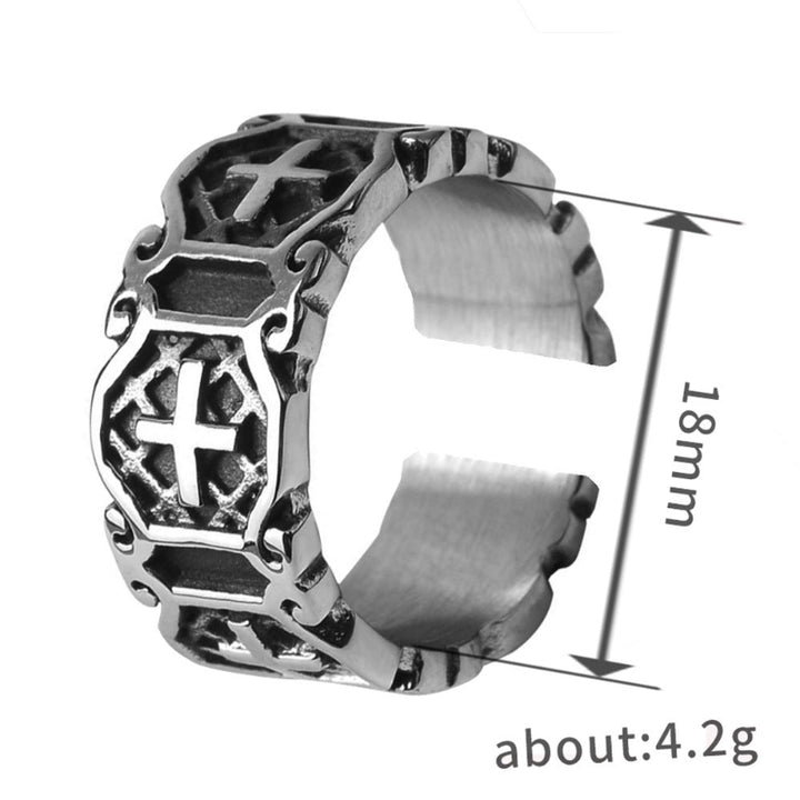 Multi‑Style Open Adjustable Men’s Statement Ring Collection, Vintage Textured Gothic Punk Rings