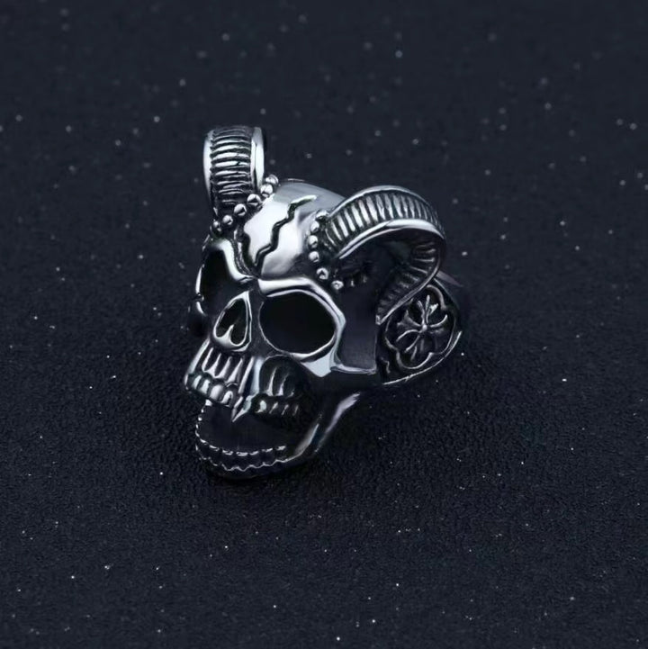 Vintage Goat Head Series Open Adjustable Men’s Rings, Trendy, Distinctive Hip-Hop Ring
