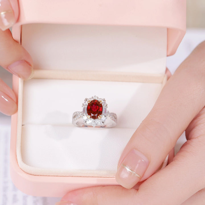 3‑Carat Halo Twist Shank Open Adjustable Ring Collection
