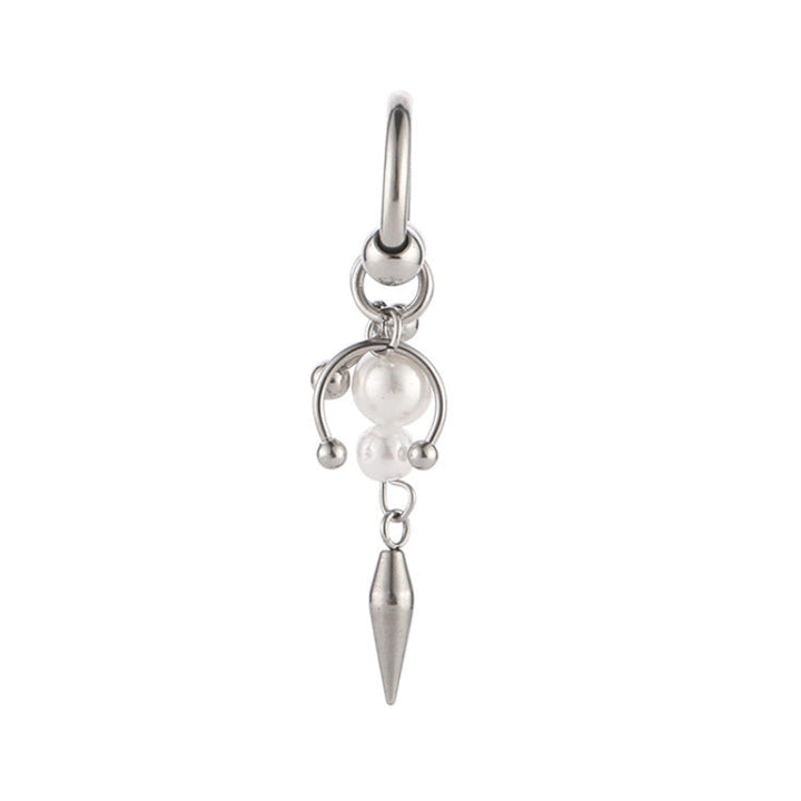Single‑Sold Spike Pearl Tassel Drop Earrings Earring, Great for Gifting &amp; Daily Wear