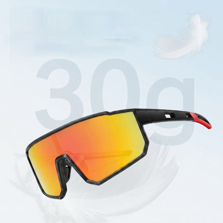 Oversized Wraparound Sports Sunglasses, UV‑Protection Cycling Outdoor Glasses