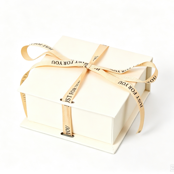 Ribbon‑Tied Textured Paper Jewelry Gift Box For Rings Necklaces Bracelets Other Accessories